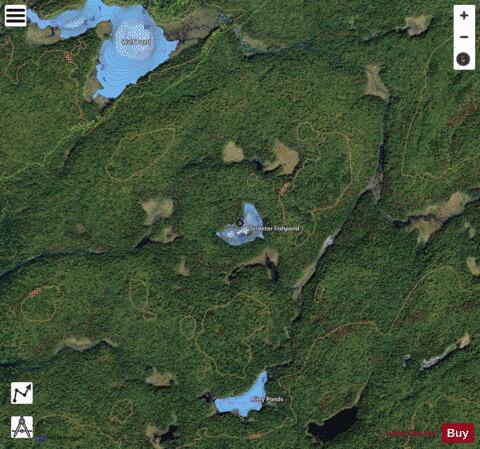 Streeter Fishpond depth contour Map - i-Boating App - Satellite