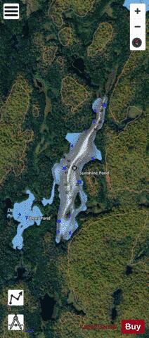 Sunshine Pond depth contour Map - i-Boating App - Satellite