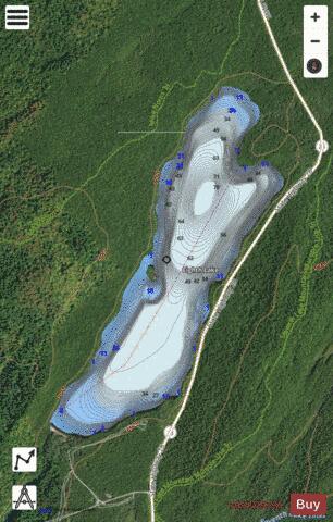 Eighth Lake depth contour Map - i-Boating App - Satellite