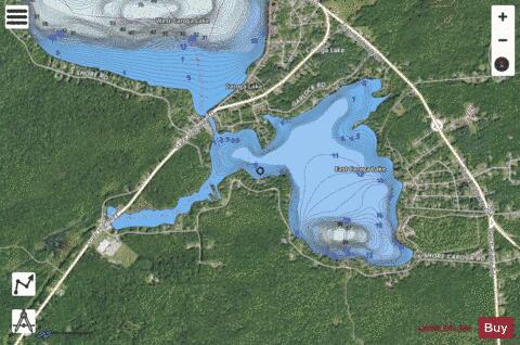 East Caroga Lake depth contour Map - i-Boating App - Satellite