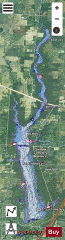 Alum Creek depth contour Map - i-Boating App - Satellite