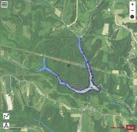 Barnsville3 depth contour Map - i-Boating App - Satellite