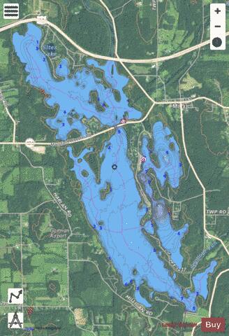 Charles Mill depth contour Map - i-Boating App - Satellite