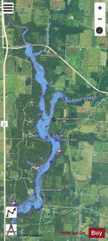 Delaware depth contour Map - i-Boating App - Satellite