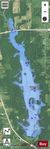 East Branch depth contour Map - i-Boating App - Satellite