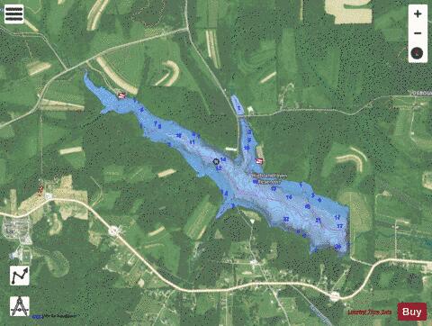Highlandtown depth contour Map - i-Boating App - Satellite