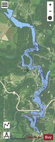 Jackson depth contour Map - i-Boating App - Satellite