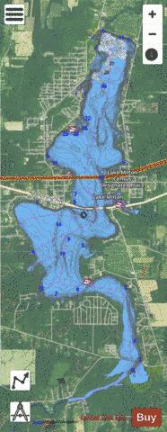 Milton depth contour Map - i-Boating App - Satellite