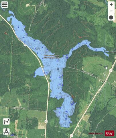 Rupert depth contour Map - i-Boating App - Satellite