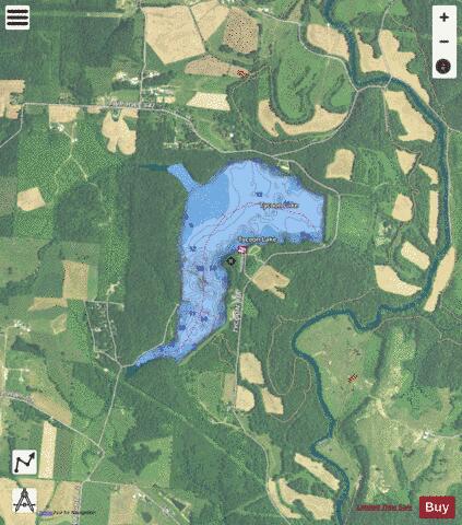 Tycoon depth contour Map - i-Boating App - Satellite