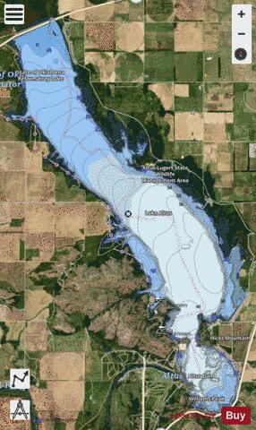 Lake Altus depth contour Map - i-Boating App - Satellite