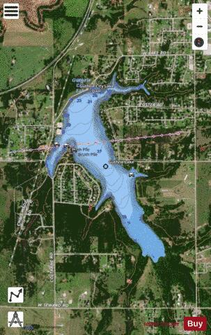 Guthrie Lake depth contour Map - i-Boating App - Satellite