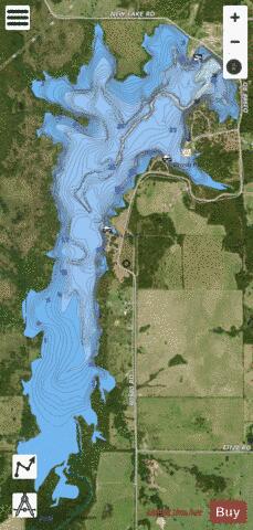Lake Henryetta (Jim Hall) depth contour Map - i-Boating App - Satellite