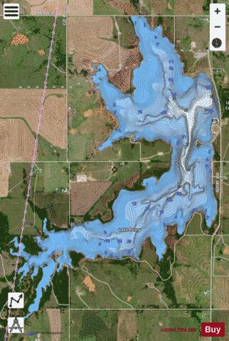 Lake Perry depth contour Map - i-Boating App - Satellite