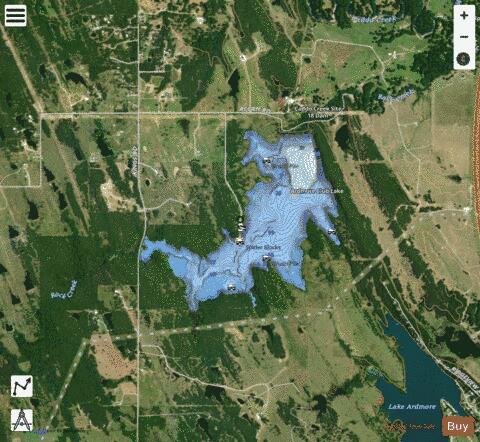 Scott King (Rock Creek) depth contour Map - i-Boating App - Satellite