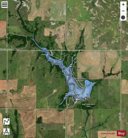 Lake Vanderwork depth contour Map - i-Boating App - Satellite