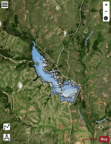 Lake Lloyd Vincent depth contour Map - i-Boating App - Satellite