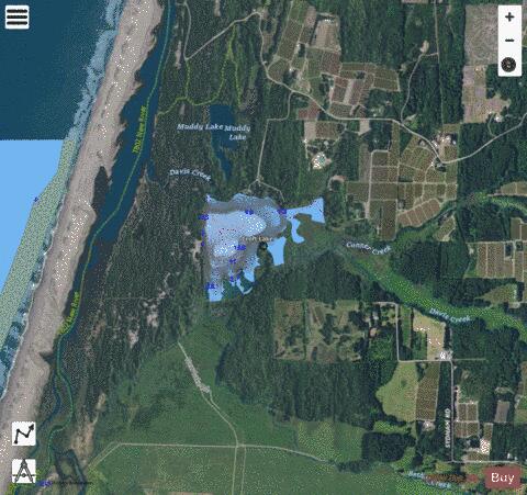 Croft Lake depth contour Map - i-Boating App - Satellite