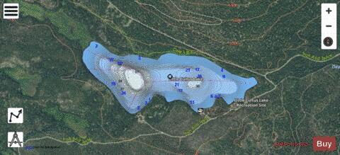Little Cultus Lake depth contour Map - i-Boating App - Satellite