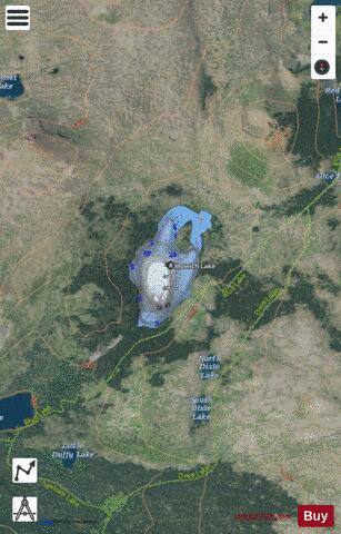 Mowich Lake depth contour Map - i-Boating App - Satellite