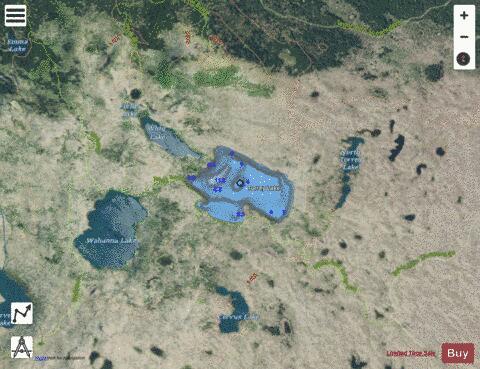 Torrey Lake depth contour Map - i-Boating App - Satellite