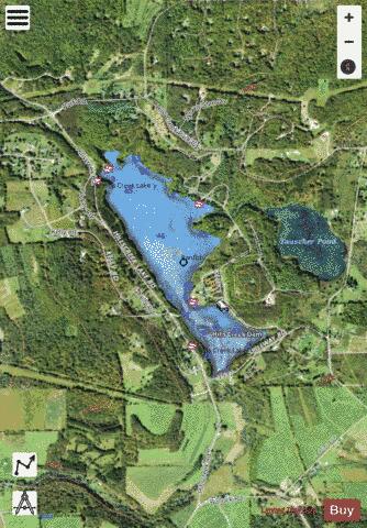 Hills Creek Lake depth contour Map - i-Boating App - Satellite