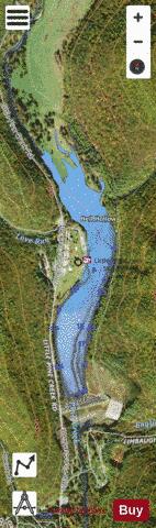Little Pine Lake depth contour Map - i-Boating App - Satellite