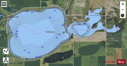 Byron depth contour Map - i-Boating App - Satellite