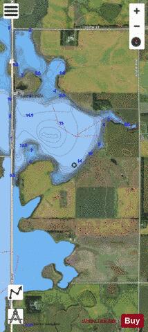 East 81 depth contour Map - i-Boating App - Satellite