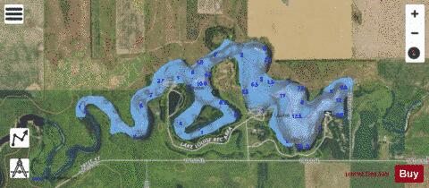 Louise depth contour Map - i-Boating App - Satellite