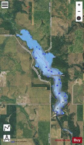 Marindahl depth contour Map - i-Boating App - Satellite