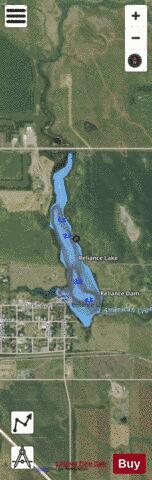 Reliance depth contour Map - i-Boating App - Satellite
