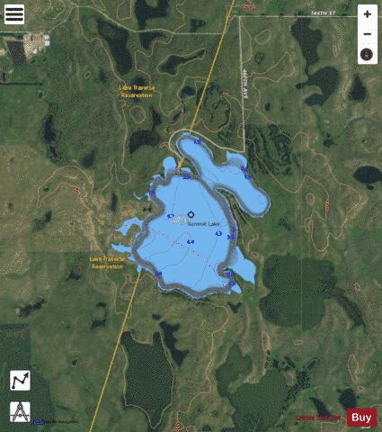 Summit depth contour Map - i-Boating App - Satellite