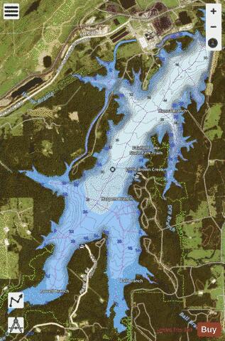Fairfield depth contour Map - i-Boating App - Satellite