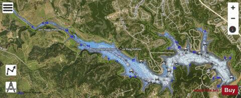 Georgetown depth contour Map - i-Boating App - Satellite