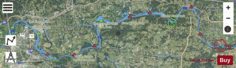 Arkansas River from mile 246 to mile 308 Marine Chart - Nautical Charts App - Satellite
