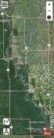 Missouri River mile 499 to mile 599 Marine Chart - Nautical Charts App - Satellite