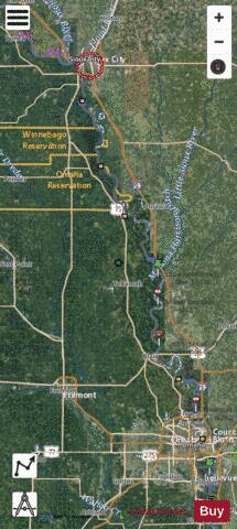 Missouri River mile 600 to mile 734 Marine Chart - Nautical Charts App - Satellite