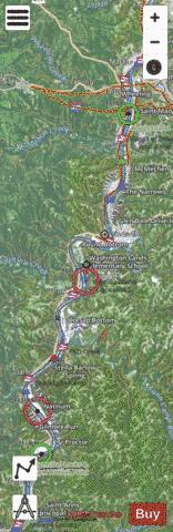 Ohio River mile 87 to mile 128 Marine Chart - Nautical Charts App - Satellite