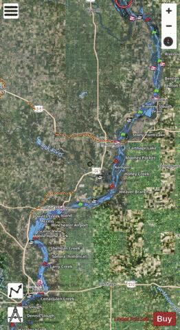 Upper Mississippi River mile 359 to mile 432 Marine Chart - Nautical Charts App - Satellite