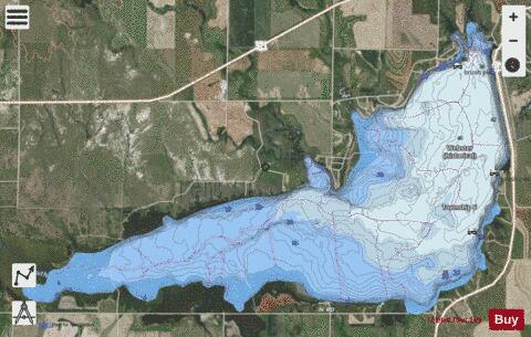 Webster Reservoir depth contour Map - i-Boating App - Satellite