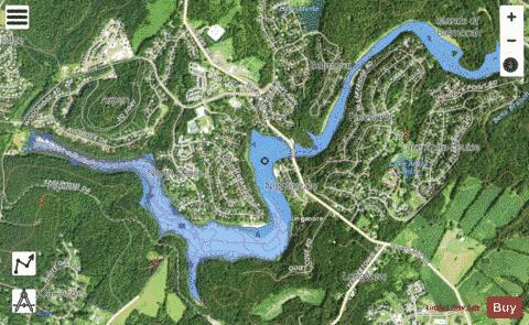 Lake Linganore depth contour Map - i-Boating App - Satellite