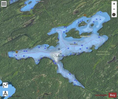 Lake Richie depth contour Map - i-Boating App - Satellite