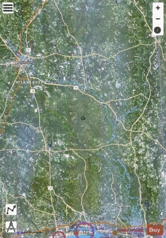 Escatawpa River / Biloxi / Pascagoula depth contour Map - i-Boating App - Satellite