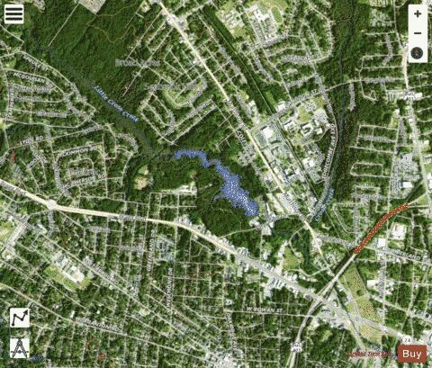 Glenville Lake depth contour Map - i-Boating App - Satellite