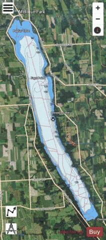 Owasco Lake depth contour Map - i-Boating App - Satellite