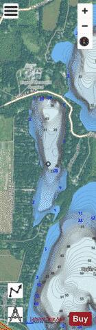 Lower Nashotah Lake depth contour Map - i-Boating App - Satellite