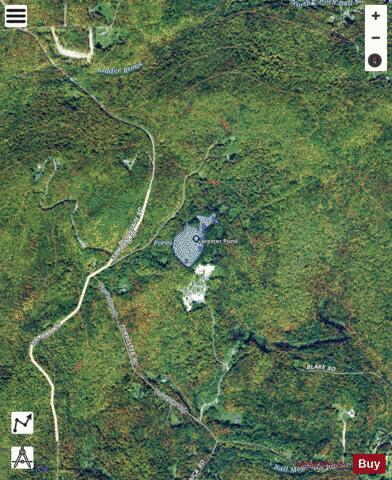 Forester Pond depth contour Map - i-Boating App - Satellite
