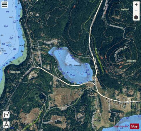 Lake Erie depth contour Map - i-Boating App - Satellite