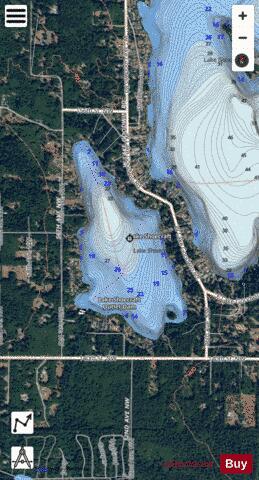 Lake Shoecraft depth contour Map - i-Boating App - Satellite